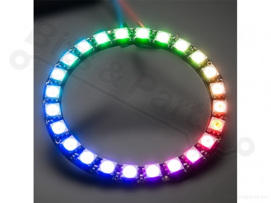 LED Ring 24x WS2812 RGB 5050 RGB LEDs with drivers (24bits)